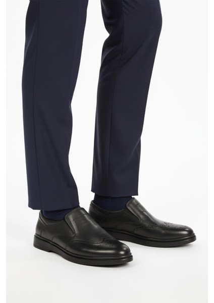 Dsn 2031 M Siyah Hakiki Deri Erkek Günlük Ayakkabı modelleri