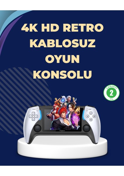 Kompakt ve Hafif Retro Oyun Konsolu 1000 Klasik Oyun Dahil