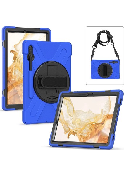 Bfs Samsung Galaxy T737 Tab S7 Fe 12.4 Kılıf Amazing Tablet Kapak - Mavi