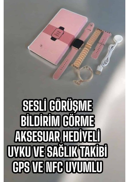 Akıllı Saat Sesli Görüşme Bildirim Görme Uyku ve Sağlık Takibi modelleri