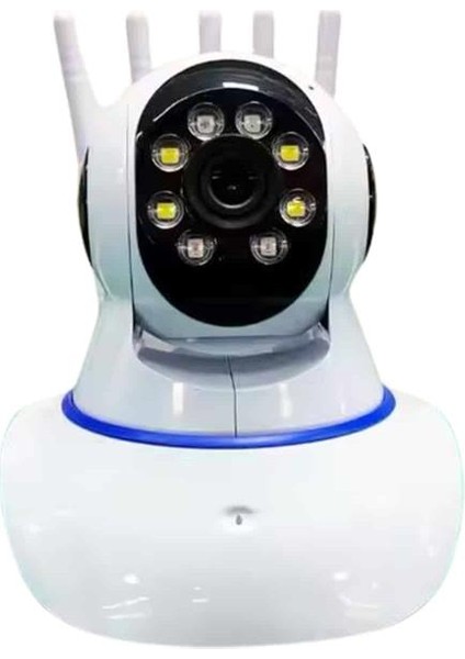 LED Aydınlatmalı 5 Antenli Motorlu 1080P Wifi Kamera Sensörlü