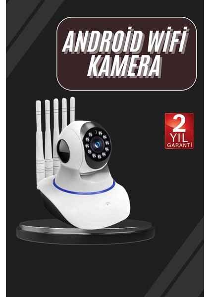 LED Aydınlatmalı 5 Antenli Motorlu 1080P Wifi Kamera Sensörlü fiyatları