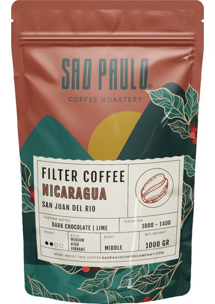 Nıcaragua Fılter Coffee 1000 Gram