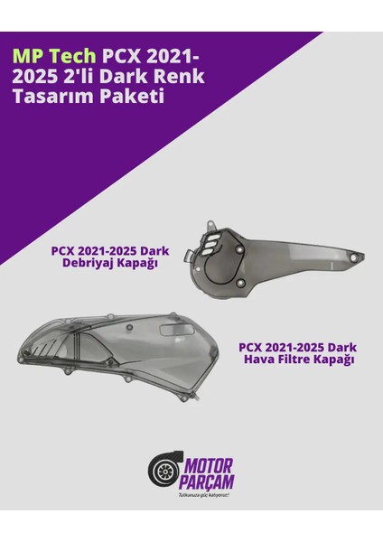 Pcx 2021-2024 2'li Dark Renk Tasarım Paketi