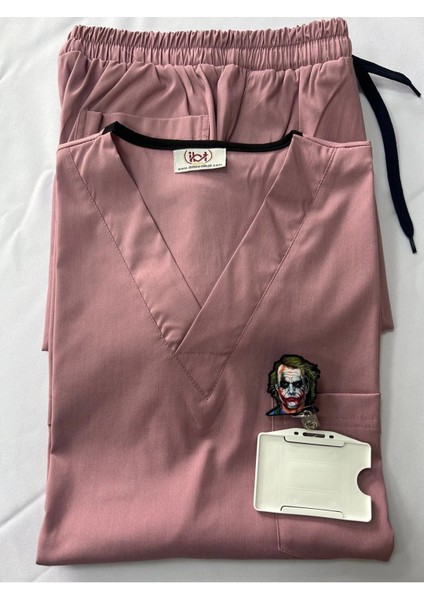 Doktor Hemşire Scrubs Üniforma Ligralı