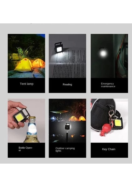 F.20A Mıknatıslı Kamp Feneri El Feneri 800 Lümen 30 Cob ( Lisinya ) fiyatları