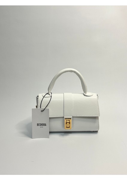 Martha Beyaz Mat Kadın Omuz ve Kol Çantası modelleri