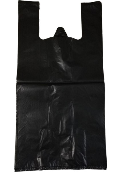 Siyah Poşet Atlet Poşet Market Manav Poşeti Büyük Boy 30X60 cm 1 Kg