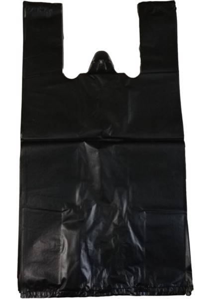 Siyah Poşet Atlet Poşet Market Manav Poşeti Küçük Boy 25X40 cm 1 Kg