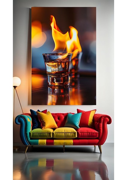 Shot Bardakları V1 Ev Duvar Salon Güzellik Salonu Ofis Dükkan Dekarasyon Kanvas Tablo