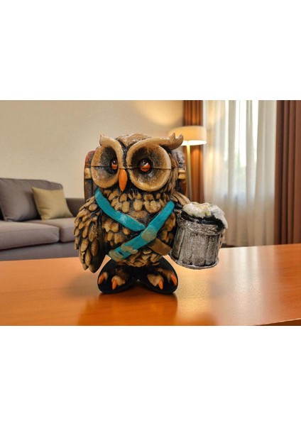 Friar (Keşiş) 3D Figür Baykuş - Mysterious Owls - 015