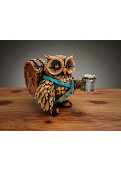 Friar (Keşiş) 3D Figür Baykuş - Mysterious Owls - 015 fırsatları