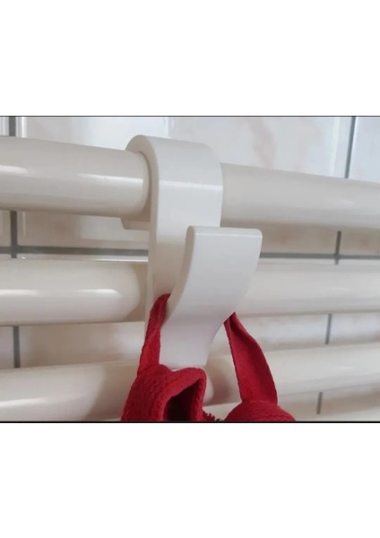 6 Adet Duşakabin Havlupan Petek Banyo Mutfak Kancalı Havlu Bornoz Askısı