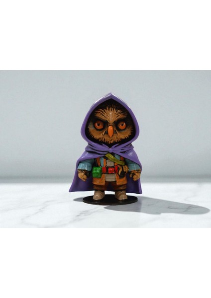Monk (Rahip) 3D Figür Baykuş - Mysterious Owls - 017 modelleri
