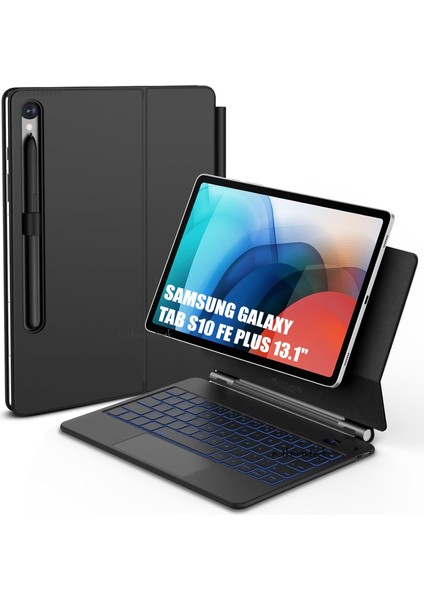 Samsung Galaxy Tab S10 Fe Plus 13.1 Inç Magic Keyboard Touchpad Rgb Işıklı Klavyeli Kılıf (SM-X620)