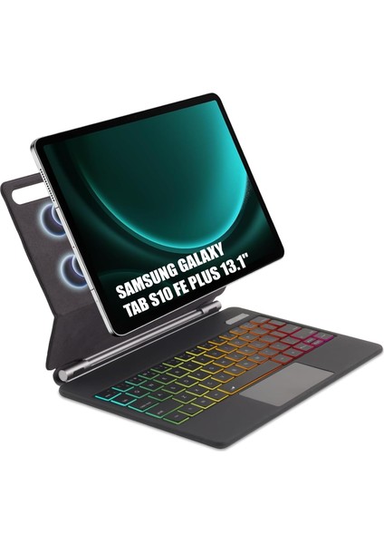 Samsung Galaxy Tab S10 Fe Plus 13.1 Inç Magic Keyboard Touchpad Rgb Işıklı Klavyeli Kılıf (SM-X620) fiyatları