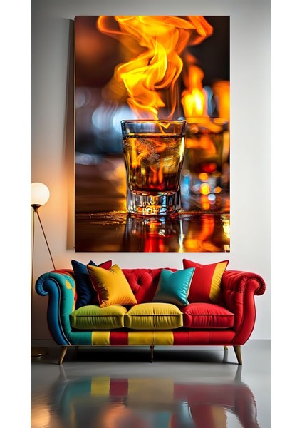 Shot Bardakları V2 Ev Duvar Salon Güzellik Salonu Ofis Dükkan Dekarasyon Kanvas Tablo