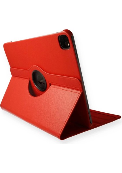 Bfs iPad Pro 11 (2020) Kılıf 360 Tablet Deri Kılıf - Kırmızı