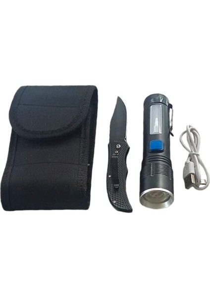 F-91 Zoomlu Xhp-50 Güçlü Işık Taşıma Çantalı 2,li Set ( Lisinya )