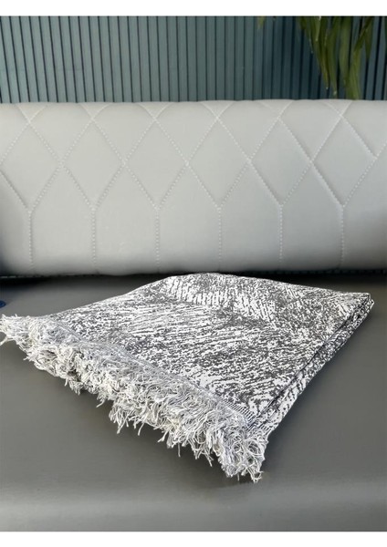 Saçaklı Lüks Koltuk Örtüsü 170X220 cm Antrasit fiyatları