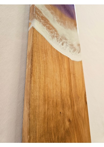 El Yapımı Ceviz Ağacı Epoksi Sunum Tahtası – Mor Beyaz Tasarım indirimleri