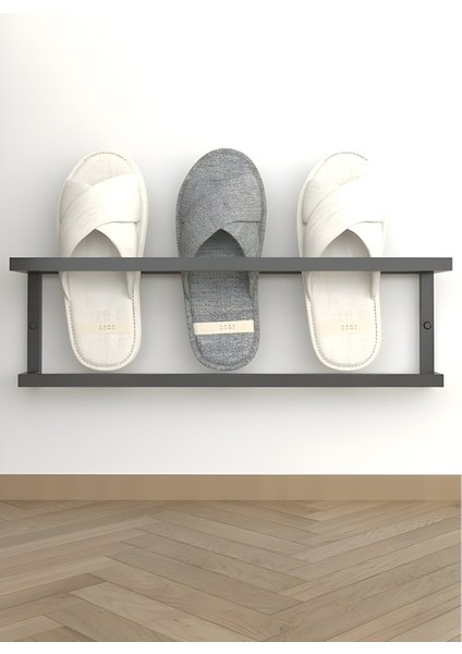 Duvar Montajlı Metal Terlik Düzenleyici Modern Minimalist Antre & Hol Toparlayıcı 15X58X10 cm fiyatları