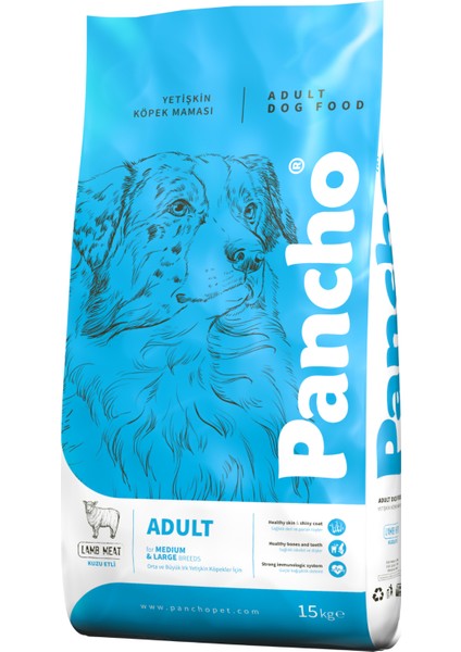 Pancho Kuzu Etli Yetişkin Köpek Maması 15KG indirimleri