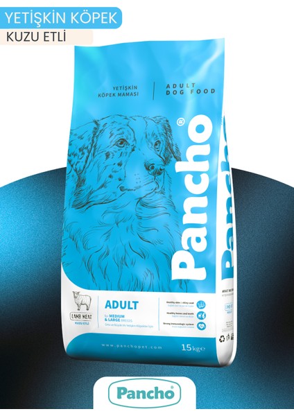 Pancho Kuzu Etli Yetişkin Köpek Maması 15KG