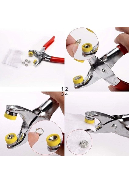 Metal Çıtçıtlı Düğme Pensesi ve Düğmesi (25 Set) ( Lisinya ) indirimleri