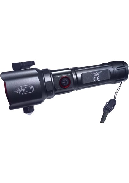 Gold Police GP-218 Acil Durum El Feneri Güçlü Tg LED 3000 Lümen ( Lisinya )