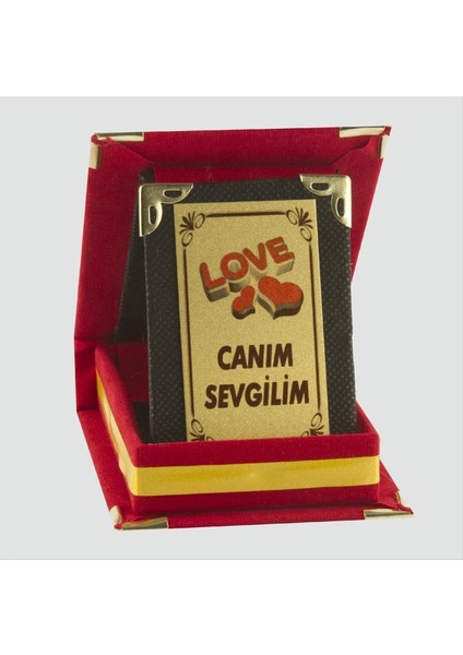 Wizard Canım Sevgilim Plaketi-Kırmızı