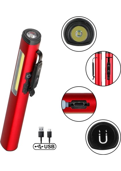 Şarjlı Mıknatıslı Çalışma Lambası Cep Feneri WT-307-S ( Lisinya ) fırsatları