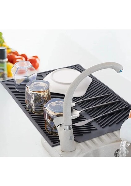 Büyük Bulaşık Kurutma Matı,silikon Bulaşık Kurutma Matı Çok Amaçlı Tezgah Üstü Mat (5067) modelleri