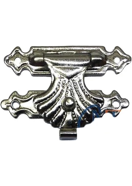 Kutu, Tavla Klipsi, Ön Kilidi No:3 - 33X24 Nikel, 1 Adet ( Lisinya )