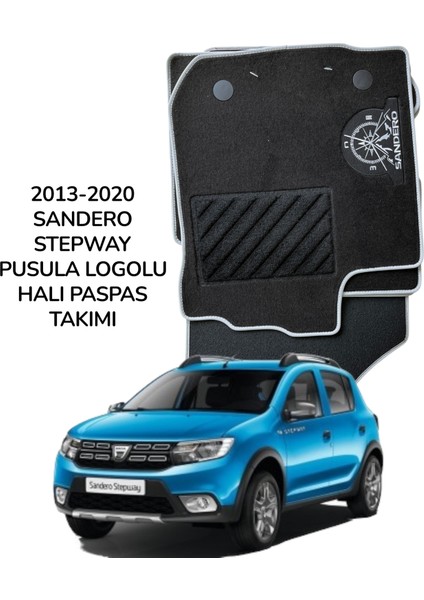 Sandero Stepway 2013-2020 Uyumlu Pusula Logolu Halı Paspas Takımı 8201481336