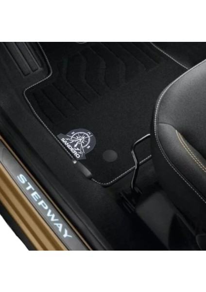 Sandero Stepway 2013-2020 Uyumlu Pusula Logolu Halı Paspas Takımı 8201481336 fiyatları