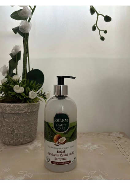 Eslem Doğal Hindistan Sütlü Şampuan 500 ml
