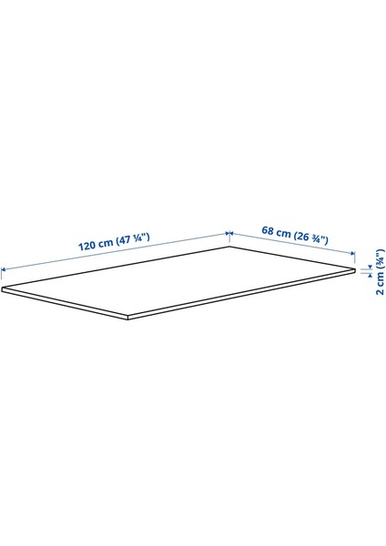 Mıttzon Çalışma Masası Tablası Beyaz 120 x 68 Cm fiyatları