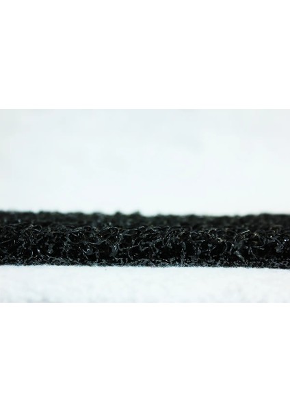 Abkplastik Kıvırcık Siyah Paspas 120 cm Kaymaz Yolluk Kaydırmaz Halı