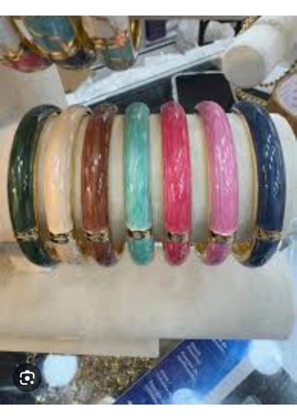 Mineli Mermer Desenli Koyu Pembe Düz Kelepçe modelleri