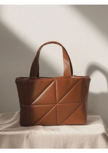 Kadın Geometrik Desenli Omuz ve El Çantası – Şık Günlük Çanta Modeli