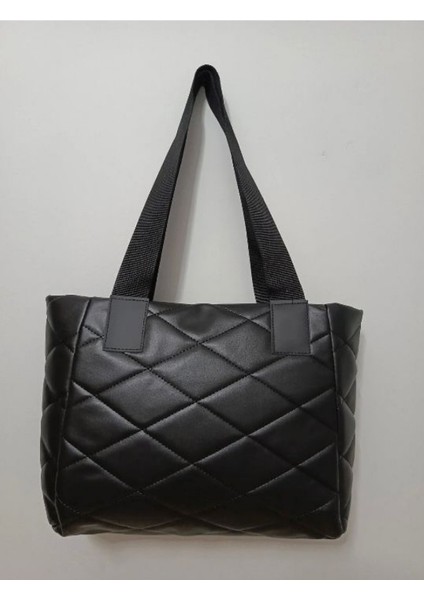 Kadın Kapitone Omuz Çantası – Siyah Askılı Büyük Günlük Çanta fiyatları