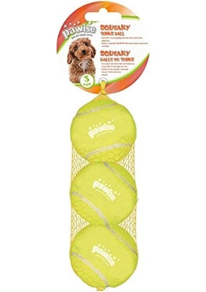 Sesli Tenis Topu 19,5 cm 3 Adet