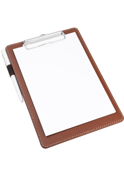 Sekreterlik,a5 Küçük Boy,kapaksız,a5 Clipboard Vegan Suni DERI,17,5X24,5 Cm.,taba