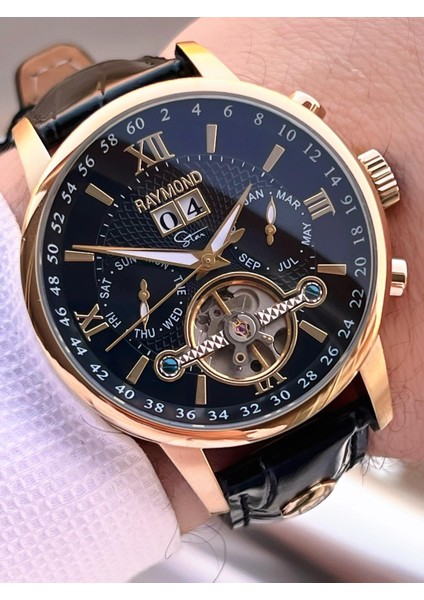 Nişan ve Damatlara Özel Deri Kordon 2 Yıl Garantili Otomatik Erkek Kol Saati+Bileklik Rmd.m2 fiyatları