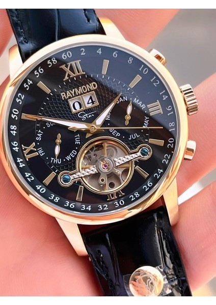 Nişan ve Damatlara Özel Deri Kordon 2 Yıl Garantili Otomatik Erkek Kol Saati+Bileklik Rmd.m2 fırsatları