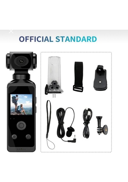 270° Döndürülebilir 4K Aksiyon Kamerası