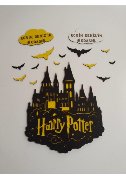 Harry Potter Çocuk Odası Kapı & Duvar Süsü Isim Yazılı Çok Şık modelleri