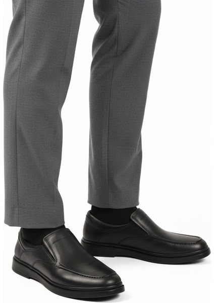 Dsn 2029 M Siyah Hakiki Deri Erkek Günlük Ayakkabı modelleri