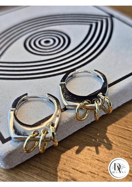 - Glow Earrings – Silver Kaplama Halka Detaylı Kadın Küpe (KOD-310) modelleri